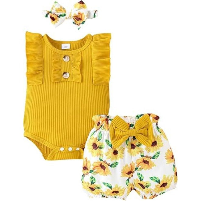 Sunflower Tiny Cutey Baby Girl Clothes