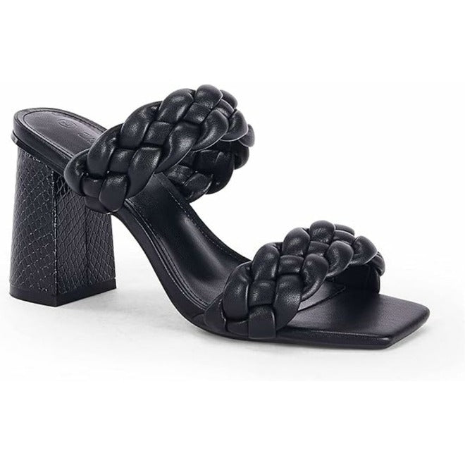 Syktkmx Braided Heeled Sandals