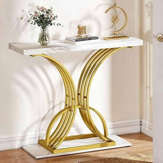 YITAHOME Gold Console Table